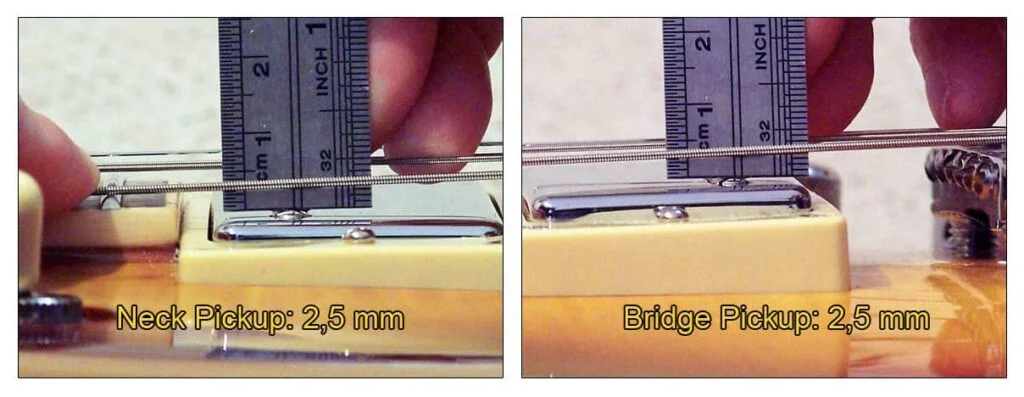 Humbucker Pickup Height - Thick String