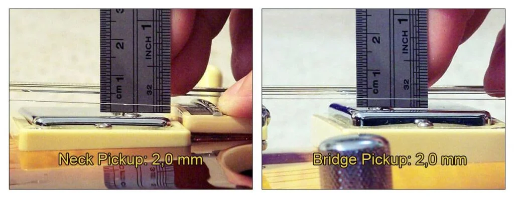 Humbucker Pickup Height - thin string