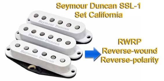 Seymour Duncan Set California RWRP Reverse-wound, Reverse-polarity