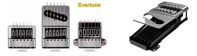 Automatic Tuning Fixed Bridge for Electric Guitar: Evertune