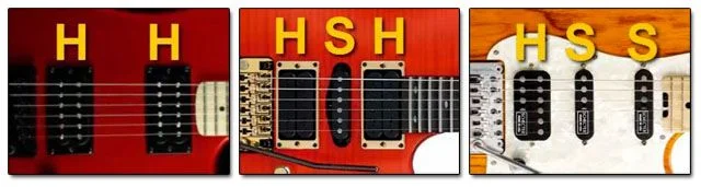Different Pickup Configurations for Superstrat Guitar