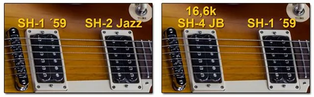 Different Sets Seymour Duncan for Les Paul