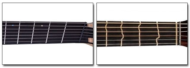 Fanned and Squiggly Frets
