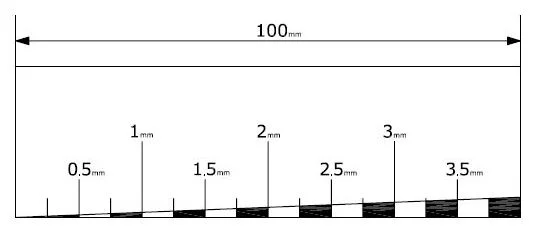 Ruler to Measure Height of Guitar Strings