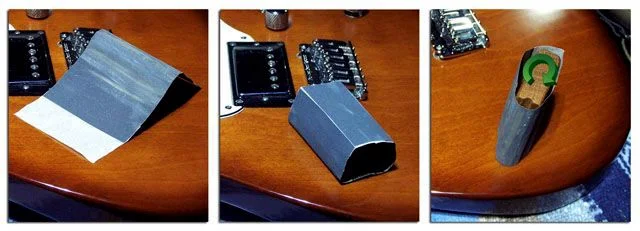 Place the Sandpaper on the Tool - Fret Crowning