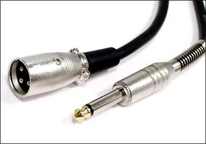 jack and XLR connector