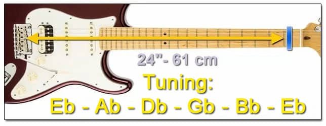 24-inch guitar scale