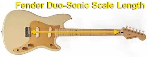 fender duo sonic scale length