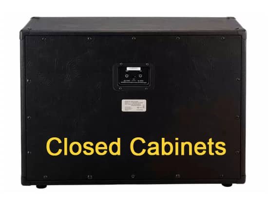 Closed Guitar Cabinets