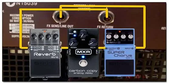 How to connect pedals through the effects loop